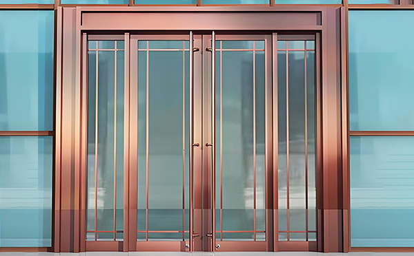 皋兰玻璃地弹门